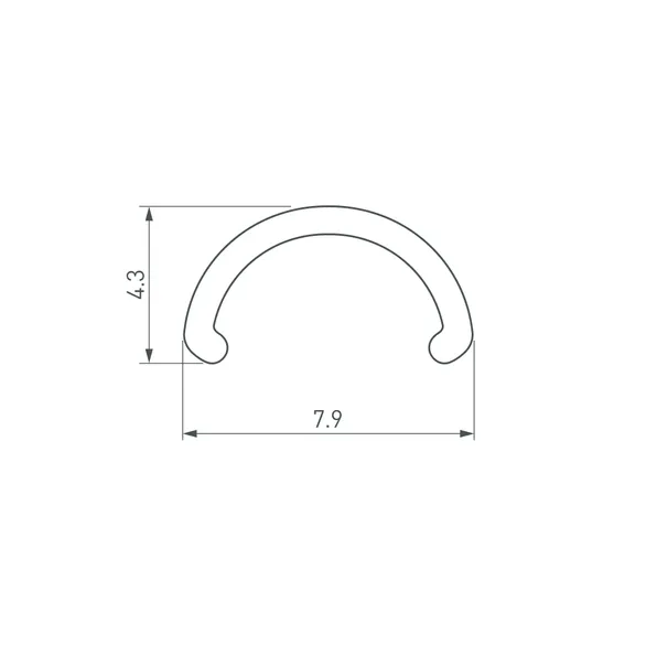 Экран ARH-ROUND-D8-2000 Round Opal (Arlight, Пластик)