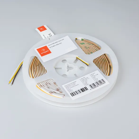 Светодиодная лента COB-X560-10mm 24V Warm3000 (5-15 W/m, IP20, 5m) (Arlight, -)