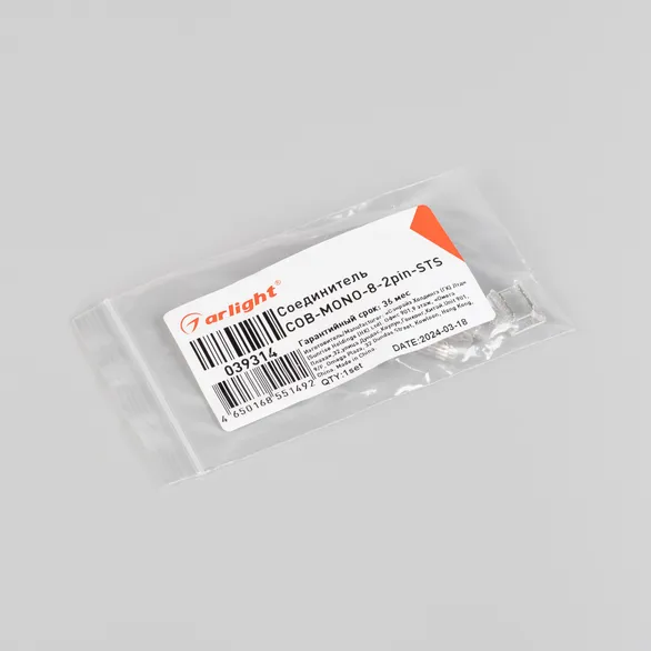 Соединитель COB-MONO-8-2pin-STS (Arlight, IP20 Пластик)