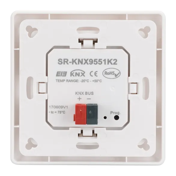 Панель Knob SR-KN9551K2-UP White (KNX, DIM) (Arlight, IP20 Пластик, 3 года)
