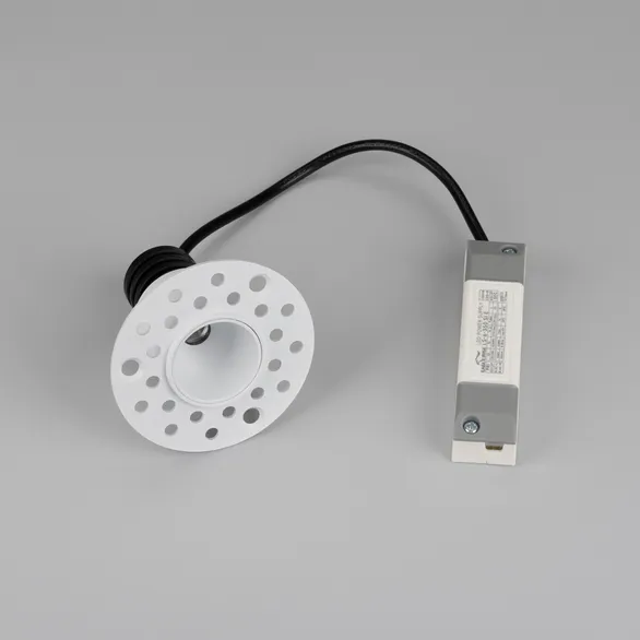 Светильник MS-INVISIO-TRIMLESS-R35-5W Warm3000 (WH-WH, 36 deg, 230V) (Arlight, IP54 Металл, 5 лет)