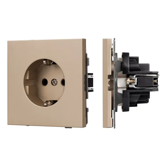 Механизм электрической розетки SCT-TENDO-MEU1-PL-GD (230V, 16A) (Arlight, -)