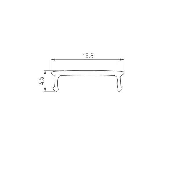 Экран LINE-2000 OPAL BLACK-PM (Arlight, Пластик)