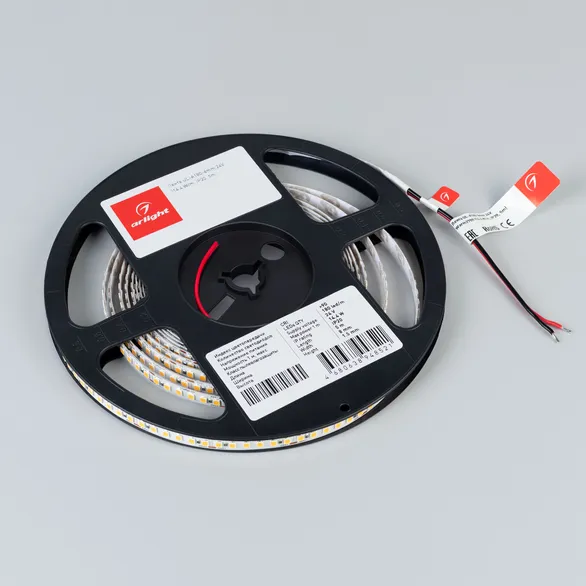 Светодиодная лента UL-A180-8mm 24V Warm2700 (14.4 W/m, IP20, 5m) (Arlight, 7 лет)