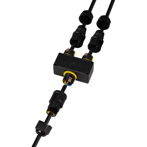 Коннектор NEO-GERM-3pin-Y-WTW (4-8mm) (Arlight, IP68)