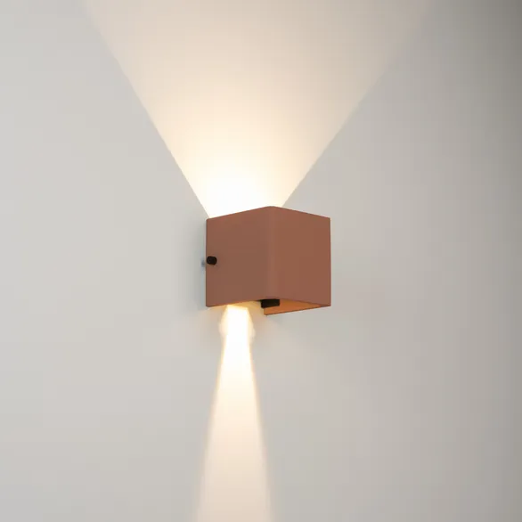 Светильник LGD-PERAN-WALL-S120x120-6W Warm3000 (Beige red, 0-80 deg, 230V) (Arlight, IP65 Бетон, 3 года)