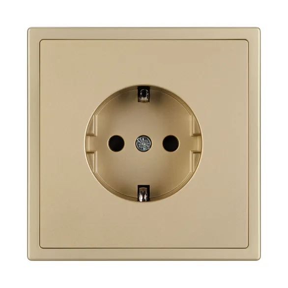 Механизм электрической розетки SCT-NOBE-MEU1-SFPL-GD (230V, 16A) (Arlight, Золотой песок)
