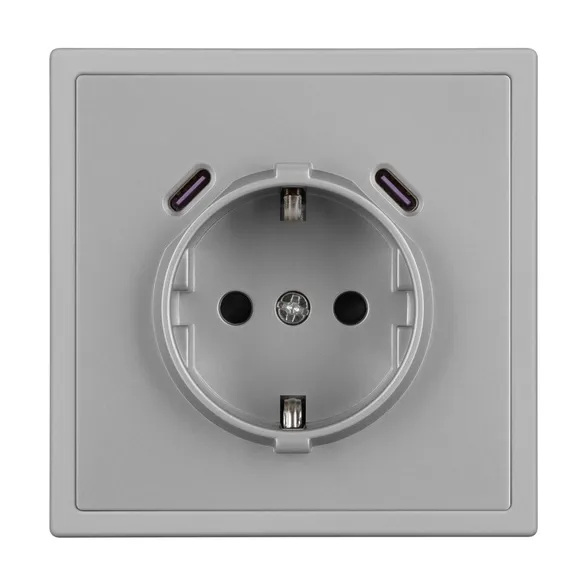 Механизм розетки с USB зарядкой SCT-NOBE-MUCC-SFPL-IS (230V, 16A) (Arlight, -)