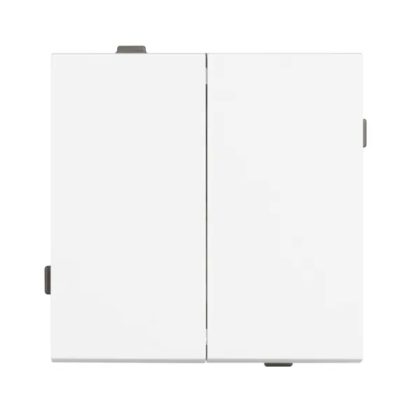 Механизм выключателя двухклавишный непроходной SWT-TENDO-MK02-PL-WH (230V, 10A) (Arlight, -)