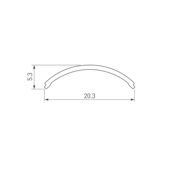 Экран ARH-KANT-H16-S Round Clear (Arlight, Пластик)