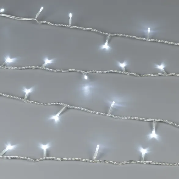 Светодиодная гирлянда ARD-STRING-HOME-5000-CLEAR-50LED-FLASH WHITE (230V, 3.5W) (Ardecoled, IP20)