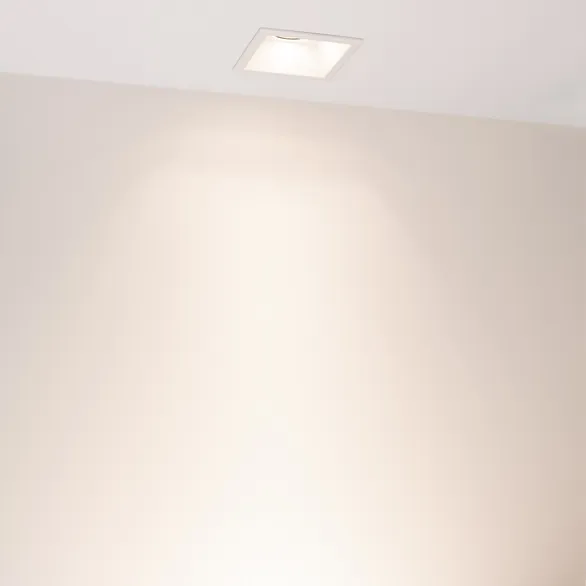 Светильник MS-FLOW-BUILT-S85x85-12W Day4000 (WH, 55 deg, 230V) (Arlight, IP20 Металл, 5 лет)