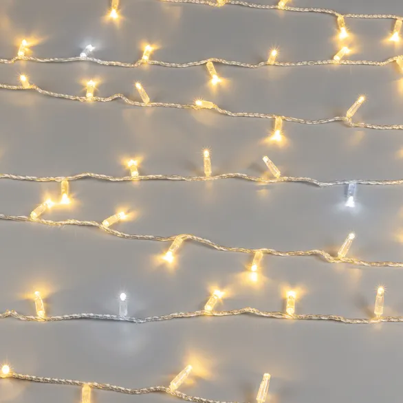Светодиодная гирлянда ARD-STRING-CLASSIC-10000-CLEAR-100LED-FLASH WARM (230V, 7W) (Ardecoled, IP65, 1 год)