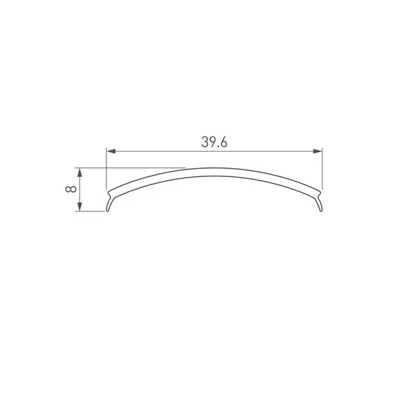 Экран матовый KLUS-P45-2000 Round OPAL (Arlight, Пластик)