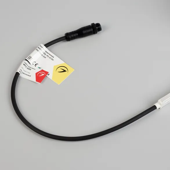 Светодиодная лента герметичная WAVE-SIDE-PU-A120-06x12mm 24V Warm2700 (8 W/m, IP68, 1m, wire x1) (Arlight, Вывод прямой, 3 года)