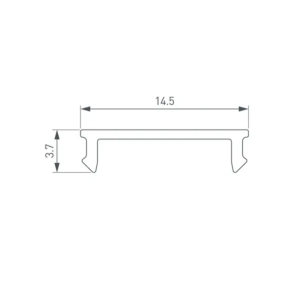 Экран SL-KANT-H18-2000 FLAT OPAL (Arlight, Пластик)