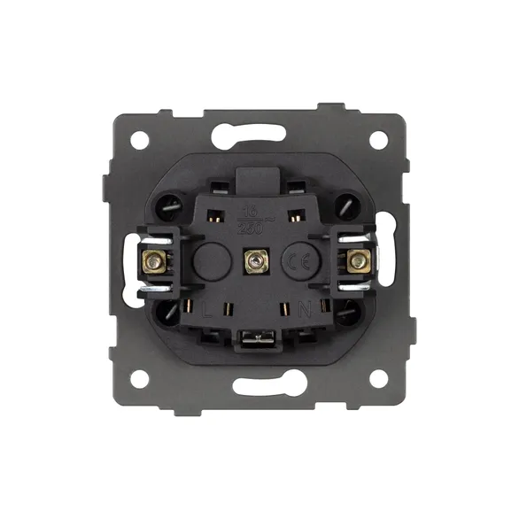 Механизм электрической розетки SCT-MEU1-PL-GD-V (250V, 16A) (Arlight, -)