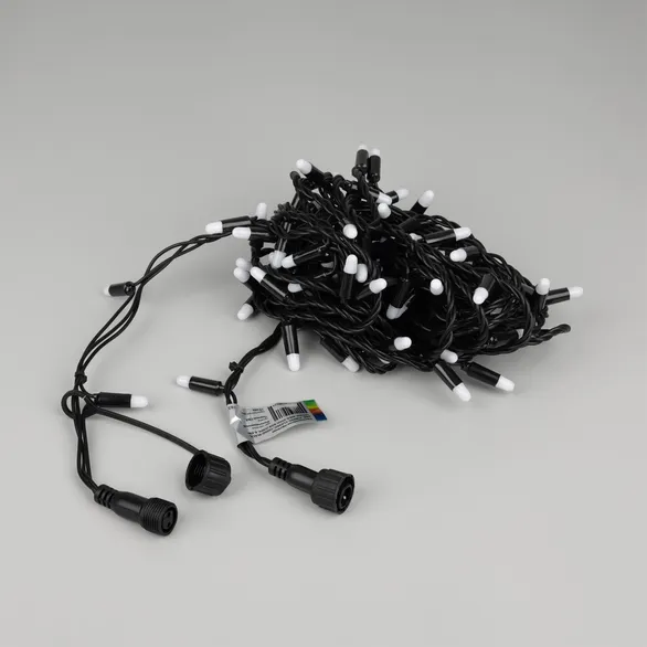 Светодиодная гирлянда ARD-STRING-PRO-10000-BLACK-100LED-MILK-LIVE RGB-DMX (24V, 10W) (Ardecoled, IP65)