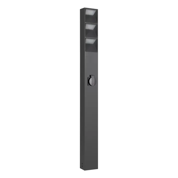 Светильник LGD-TILLIS-BOLL-SOCKET-H900-12W Warm3000 (GR, 92 deg, 230V) (Arlight, IP54 Металл, 3 года)
