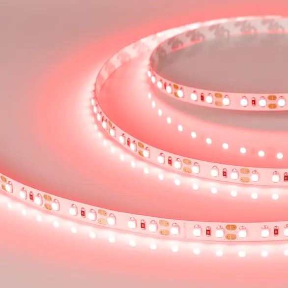 Светодиодная лента RT-A120-8mm 12V Red (9.6 W/m, IP20, 2835, 5m) (Arlight, 9.6 Вт/м, IP20)