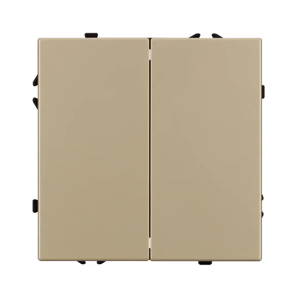 Механизм выключателя двухклавишный непроходной SWT-NOBE-MK02-SFPL-GD (230V, 10A) (Arlight, -)