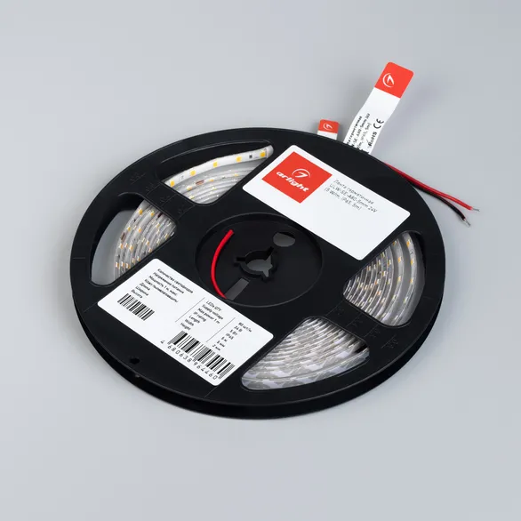 Светодиодная лента герметичная ULW-SE-A80-5mm 24V Warm2700 (5 W/m, IP65, 5m) (Arlight, CRI>90)
