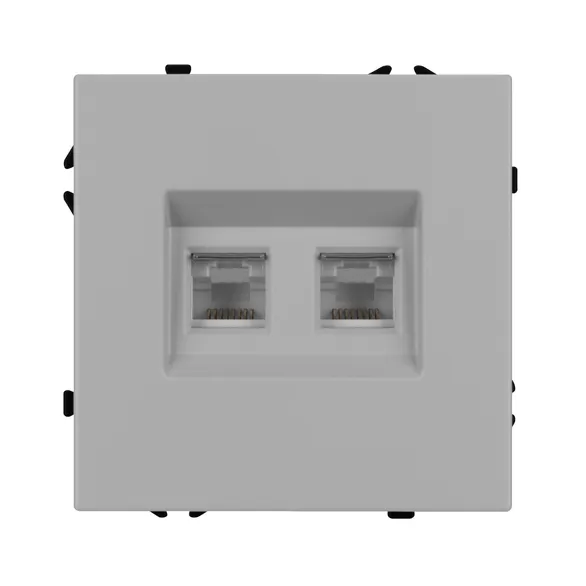 Механизм сдвоенной компьютерной розетки SCT-NOBE-MPC2-SFPL-IS (RJ-45, CAT6) (Arlight, -)