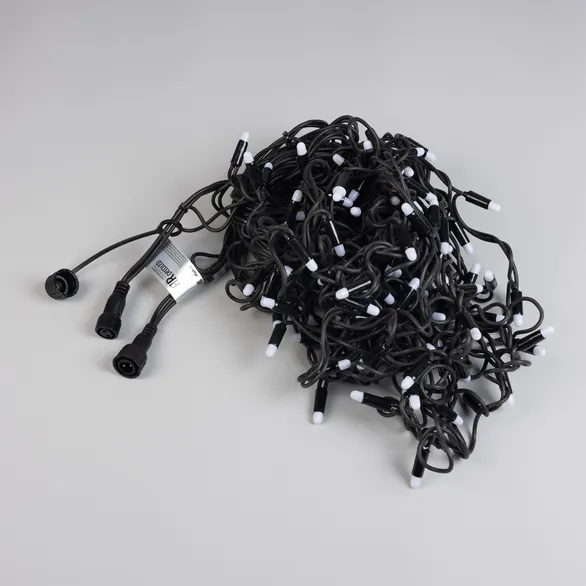 Светодиодная гирлянда ARD-EDGE-PRO-4000x600-BLACK-128LED-MILK-FLASH White (230V, 8W) (Ardecoled, IP65, 2 года)