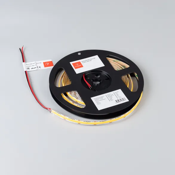 Светодиодная лента COB-X576-10mm 24V Warm3500 (15 W/m, IP20, 5m) (Arlight, высок.эфф.150 лм/Вт)