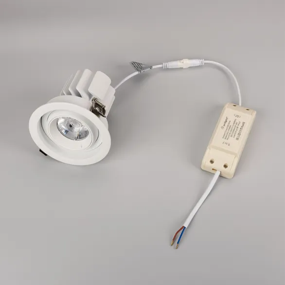 Светильник MS-VORTEX-BUILT-R110-20W Warm3000 (WH-WH, 20 deg, 230V) (Arlight, IP20 Металл, 5 лет)