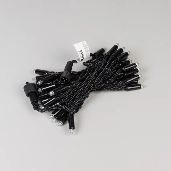 Светодиодная гирлянда ARD-STRING-CLASSIC-6000-BLACK-40LED-LIVE RGB-SPI (12V, 26W) (Ardecoled, IP65)