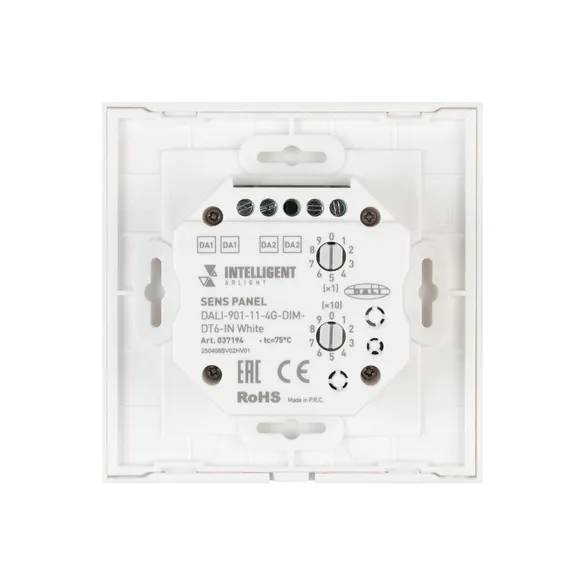 INTELLIGENT ARLIGHT Сенсорная панель DALI-901-11-4G-DIM-DT6-IN White (BUS) (IARL, IP20 Пластик, 3 года)