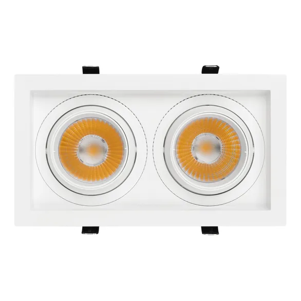 Светильник MS-VORTEX-BUILT-S250x140-2x30W Warm3000 (WH-WH, 17 deg, 230V) (Arlight, IP20 Металл, 5 лет)