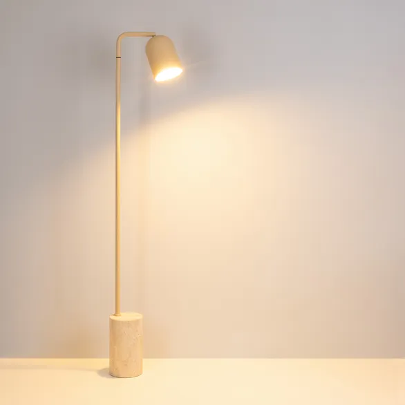 Светильник SP-MASON-FLOOR-R143-6W Warm3200-MIX (BG, 120 deg, 230V) (Arlight, IP20, Травертин, 5 лет)