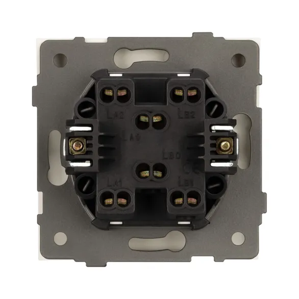 Механизм выключателя одноклавишный перекрёстный SWT-TENDO-MKX1-PL-GD (230V, 10A) (Arlight, -)