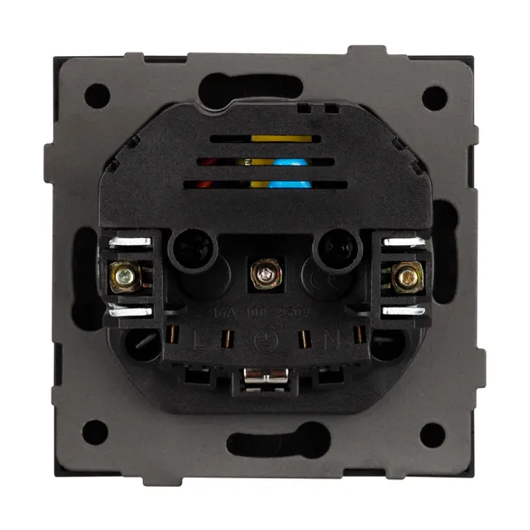 Механизм розетки с USB зарядкой SCT-TENDO-MUAC-SFPL-BK (230V, 16A) (Arlight, -)