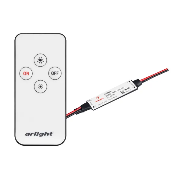 Диммер SMART-MINI-DIM-SET (12-24V, 1x4A, ПДУ 4кн, IR) (Arlight, IP20 Пластик, 5 лет)
