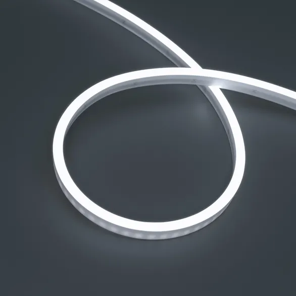 Светодиодная лента герметичная WAVE-SIDE-PU-A120-06x12mm 24V White5700 (8 W/m, IP68, 1m, wire x1) (Arlight, Вывод прямой, 3 года)