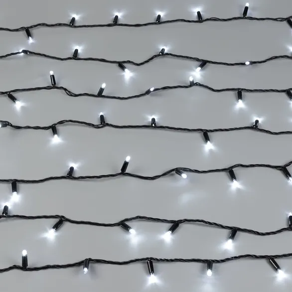 Светодиодная гирлянда ARD-STRING-CLASSIC-10000-BLACK-100LED-STD WHITE (230V, 7W) (Ardecoled, IP65, 1 год)