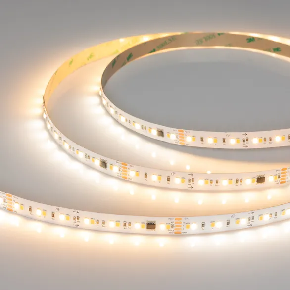 Светодиодная лента DMX-A140-12mm 24V Day-MIX-PX14 (14 W/m, IP20, 5m) (Arlight, Изменяемая ЦТ)