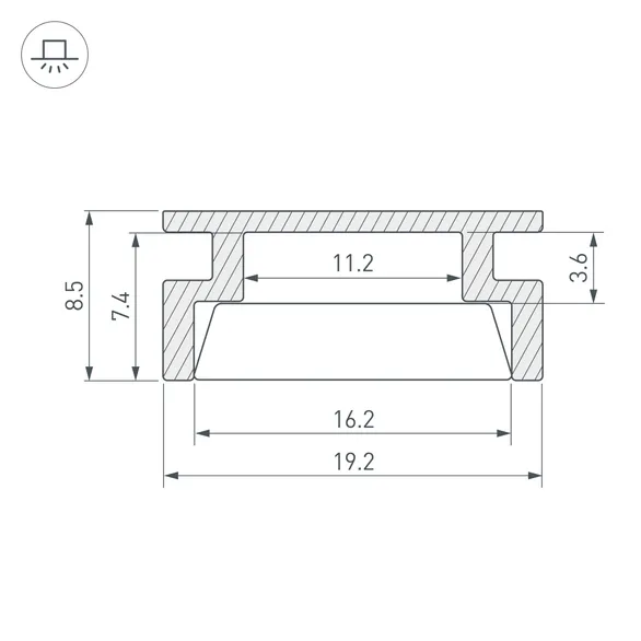 Профиль HR-2000 (Arlight, Алюминий)
