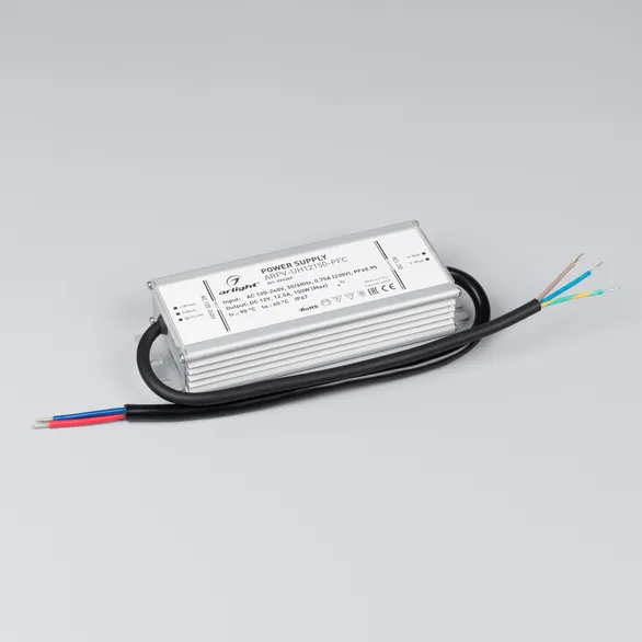 Блок питания ARPV-UH12150-PFC (12V, 12.5A, 150W) (Arlight, IP67 Металл, 7 лет)