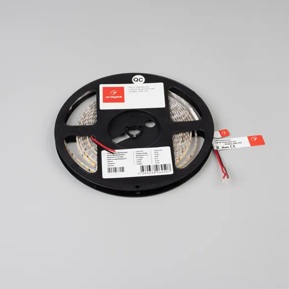 Светодиодная лента герметичная ULW-SE-A140-5mm 24V Warm2700 (10 W/m, IP65, 5m) (Arlight, CRI>90)