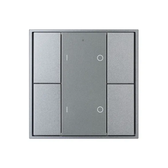 INTELLIGENT ARLIGHT Кнопочная панель DALI-201-23-2G-DIM-DT6-IN Silver (BUS, Frame) (IARL, IP20 Металл, 3 года)
