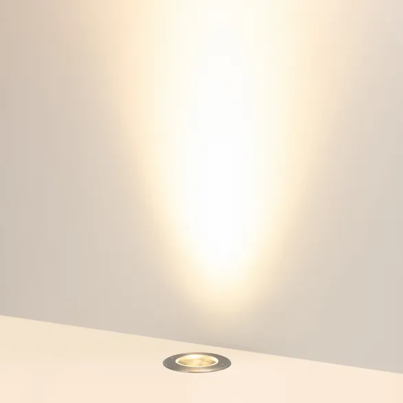 Светильник LTD-DAFNA-GROUND-R130-11W Warm3000 (SL, 20 deg, 230V) (Arlight, IP67 Металл, 5 лет)