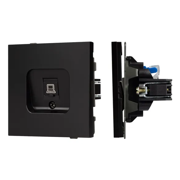 Механизм компьютерной розетки SCT-TENDO-MPC1-PL-BK (RJ-45, CAT6) (Arlight, -)