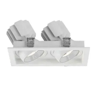 Светильник MS-VORTEX-BUILT-S250x140-2x30W Warm3000 (WH-WH, 17 deg, 230V) (Arlight, IP20 Металл, 5 лет)
