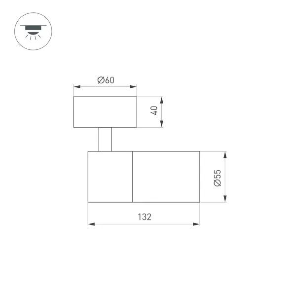 Светильник SP-ARTEMIS-SURFACE-FLAP-R55-12W Warm2700 (WH, 8-80 deg, 230V) (Arlight, IP20 Металл, 5 лет)