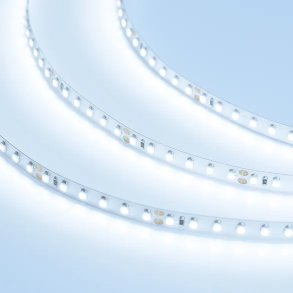 Светодиодная лента RT 2-5000 24V Cool 8K 2x (3528, 600 LED, LUX) (Arlight, 9.6 Вт/м, IP20)