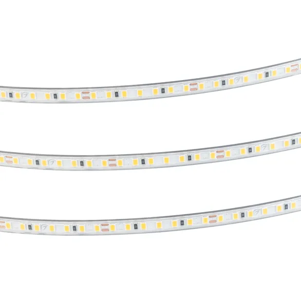 Светодиодная лента герметичная RTW-PS-A140-7mm 24V Warm2400 (10 W/m, IP67, 5m) (Arlight, CRI>90)